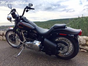 Sacoche Myleatherbikes Harley Crossbones